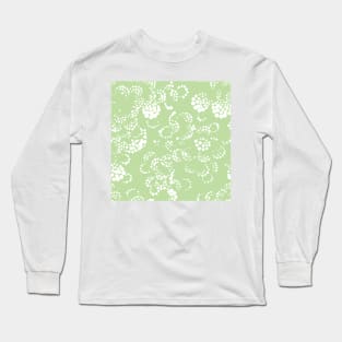 Tea Green Batik Long Sleeve T-Shirt